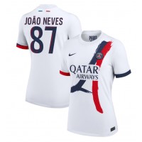 Paris Saint-Germain Joao Neves #87 Replica Away Shirt Ladies 2024-25 Short Sleeve